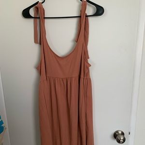Wild Fable Tan Tie Dress